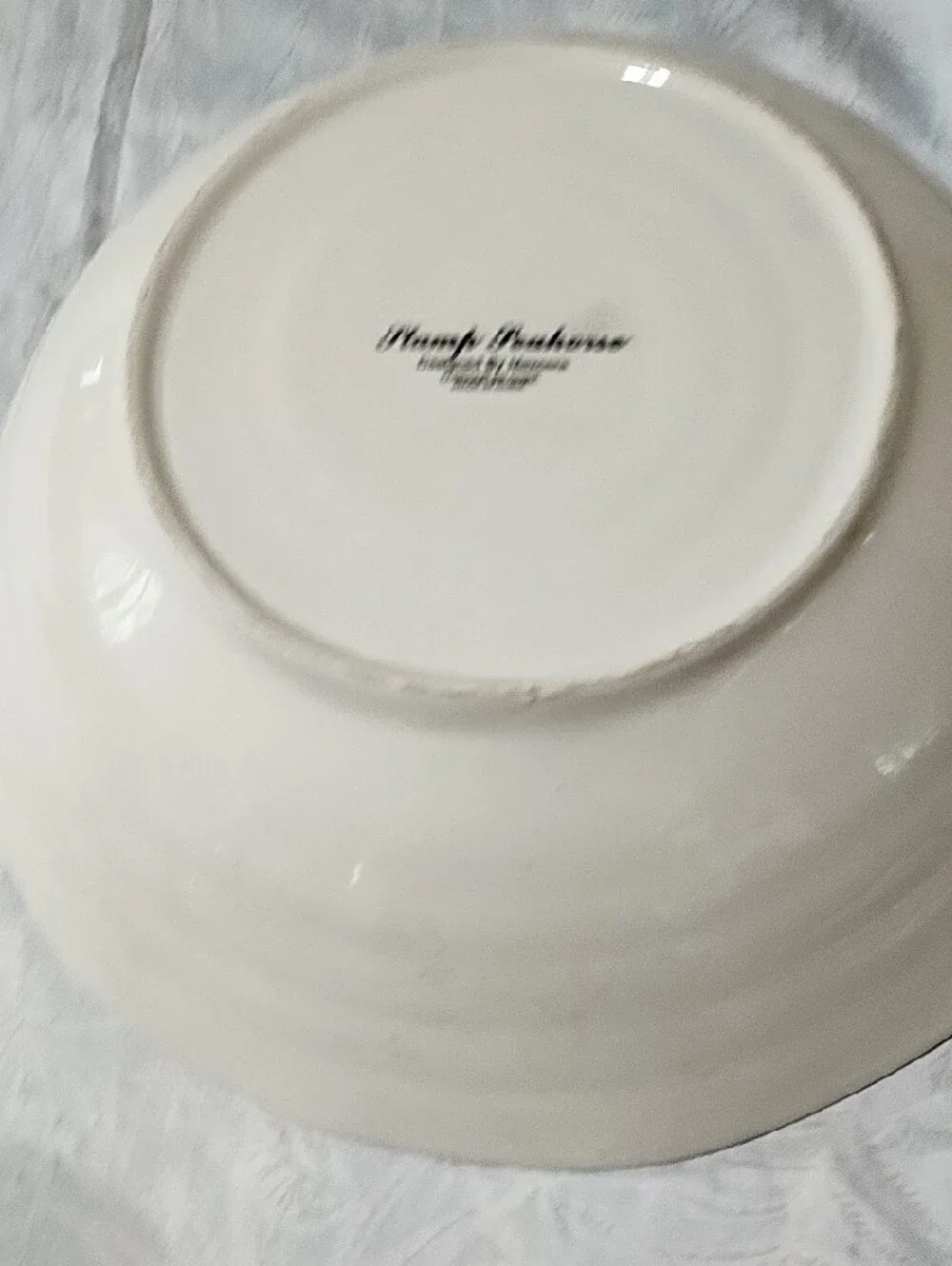 Coastal Seahorse Decorative Ceramic Bowl in Cream and Teal And Starfish EUC.